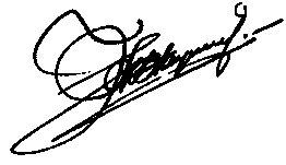 IFSA President's signature
