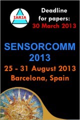 SENSORCOMM' 2013 banner