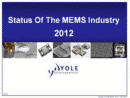 Status of the MEMS Industry to 2017 report